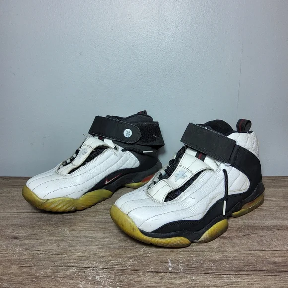 Nike Air Penny IV 'True Red' White/Black 864018-101 (2016) Size 9.5 - Picture 1 of 8